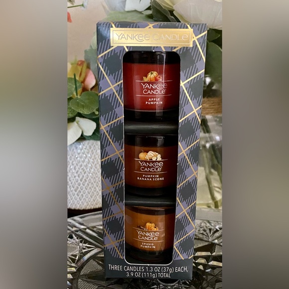 🆕🍂 YANKEE CANDLE “PUMPKIN SEASON” MINI CANDLE COLLECTION! BRAND NEW IN BOX! - Picture 6 of 11